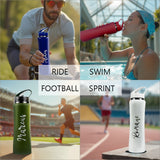 Custom Engraved Insulated Water Bottle with Straw – Hot & Cold, Leakproof, Fitness & Cycling Bottle & Women