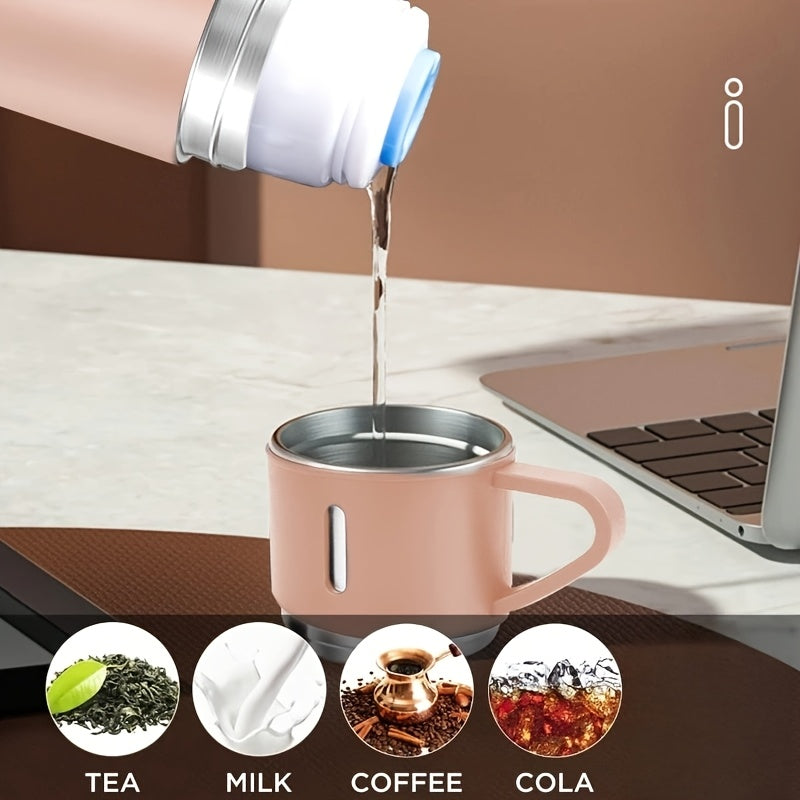 Stainless Steel Insulated Travel Mug 15oz – Vacuum Sealed, Leak-Proof Hot & Cold Coffee Tumbler with Lid, Durable Reusable Drinkware for Travel, Office & Outdoors