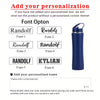 Custom Engraved Insulated Water Bottle with Straw – Hot & Cold, Leakproof, Fitness & Cycling Bottle & Women