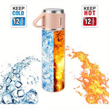 Stainless Steel Insulated Travel Mug 15oz – Vacuum Sealed, Leak-Proof Hot & Cold Coffee Tumbler with Lid, Durable Reusable Drinkware for Travel, Office & Outdoors